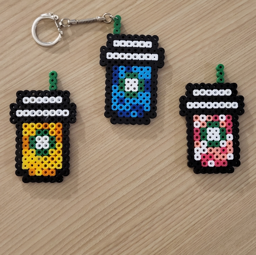 Starbucks Frappuccino Tie Dye Cups Perler Bead